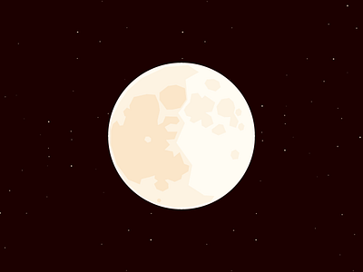 Moon moon space stars vector warm