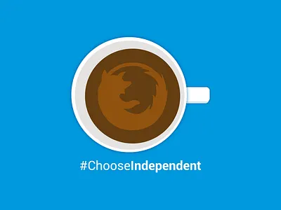 Coffee Cup - Choose Independent Illustration browser choose independent coffee coffee cup dhaka firefox illustration mozilla mozilla bangladesh