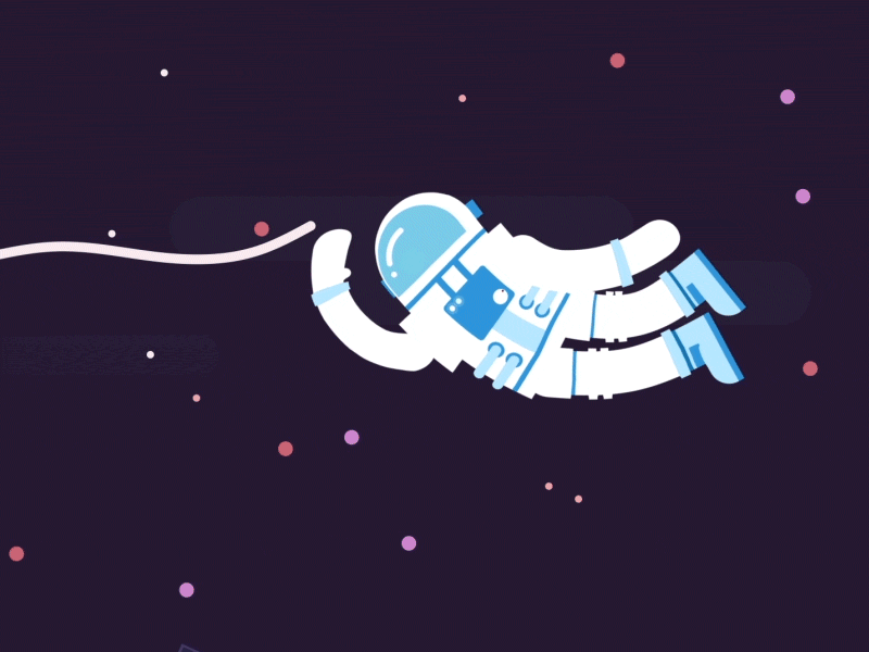 Spaceman [gif] 2d animation 2d character 2d illustration astronaut chroma key space spaceman