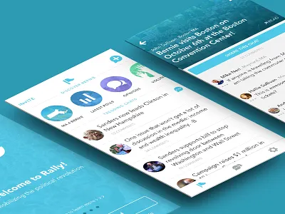 Dope Political Election App app chat community finance icon iphone material mobile political