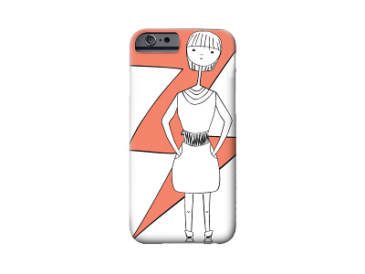 Defiant Girl bolt girl iphone case threadless playoff