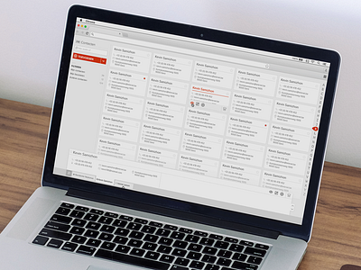 Contacts application user interface