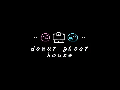 donut ghost house twitch mark 8bit donut ghost house pixel stream twitch