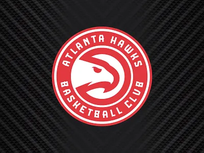 Atlanta Hawks athletics atlanta basketball bird circle hawks lettering logo nba