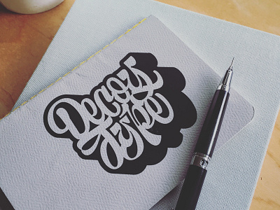 Decoy Type decoy type lettering sticker transfer vinyl