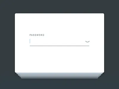 Password card field form input login password simple tile ui ux