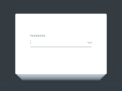 Password card field form input login password simple tile ui ux