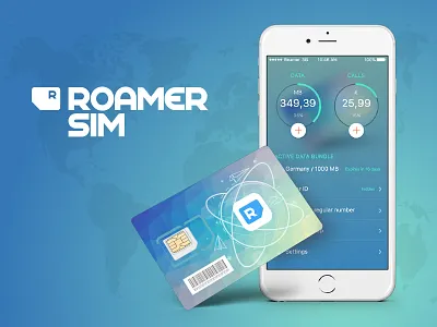R Sim app chip gradient iphone logo sim simcard ui