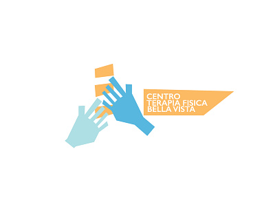 Centro Terapia Física Bella Vista abstract clean hands logo medicine minimalist