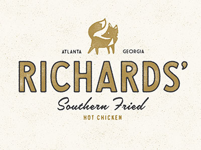 Southern Fried atlanta chicken fox fried fried chicken georgia hot logo southern