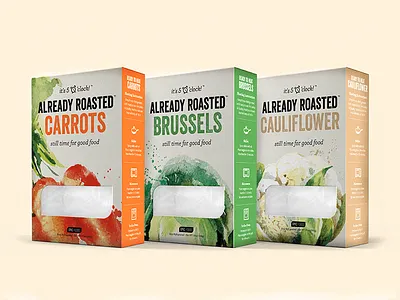 Roasted Veggies comps packaging print
