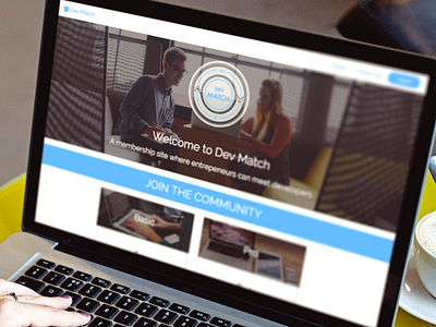 Dev Match UI app logo ui user interface web app web design website