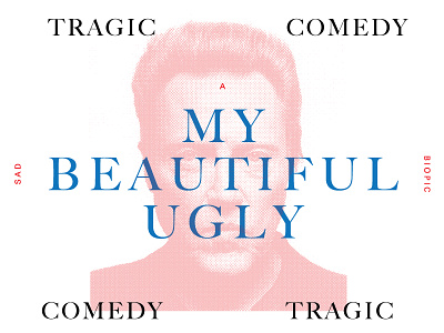 Tragic Comedy big caslon halftone walken