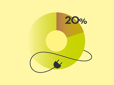 Energy chart data electricity energy infographic vector visualization