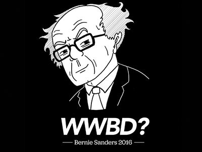 What Would Bernie Do? bernie sanders comic illustration wwbd