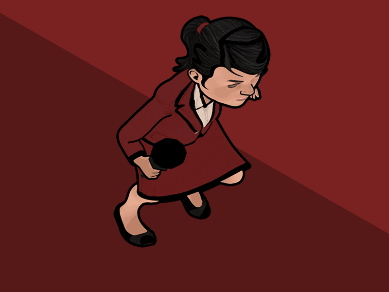 Reporter Animation Sequence animation character cycle game games illustration reporter walk