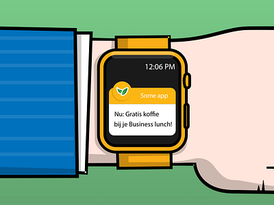 Apple Watch Illustration for a presentation