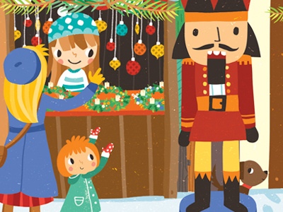 Christmas Market character illustration childrens book childrens illustration christmas christmas market illustration