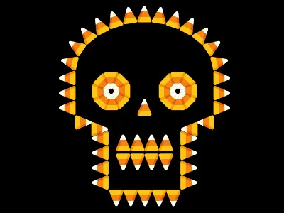 Candy Corn Skull 1 candy candy corn halloween skull vector
