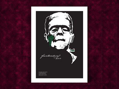 Frank branding cso flat frank frankenstein illustration illustrator lines poster vector