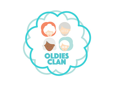 Oldies Clan Logo logo oldies retro