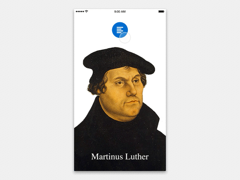 Spring Menu animation blue gif martin lutero menu principle spring