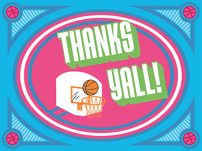 Dribbble Debut Shot debut dribbble first shot invitation invite thank you