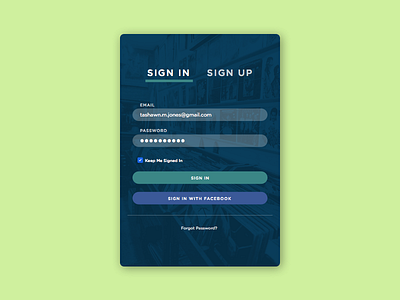 Day 1 - Login Form dailyui flat login sketch ui ux widget