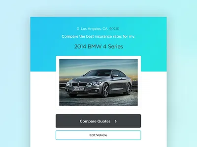 Vp Tablet blue car gradient green insurance quotes ui ux vehicle