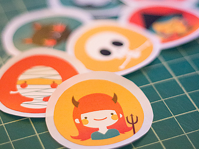 Halloween Stickers characters cute halloween stickers