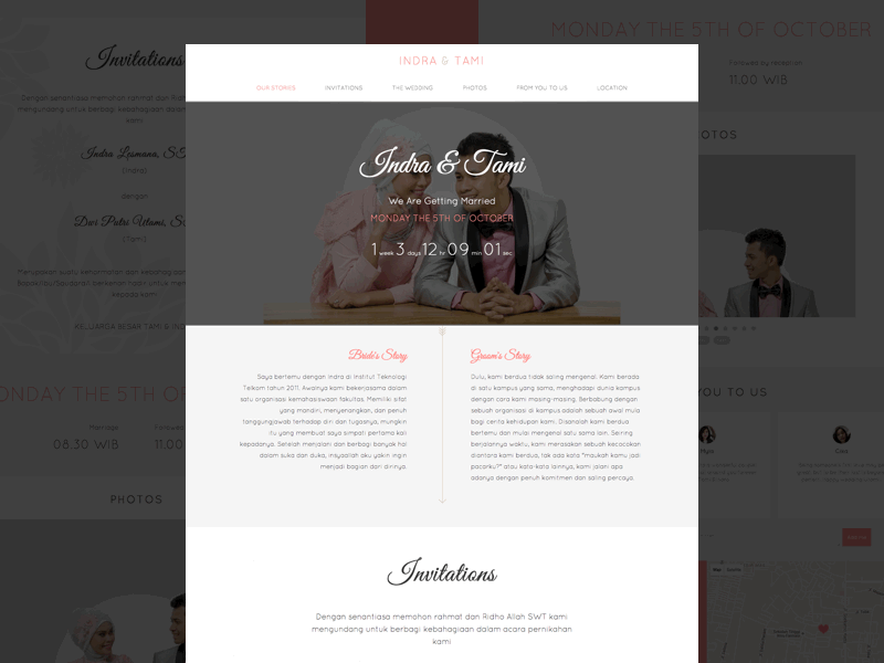 My Wedding Website animation gif invitation personal ui ux web wedding