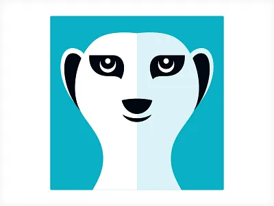 Meerkat brand character iconic identity logo vonster