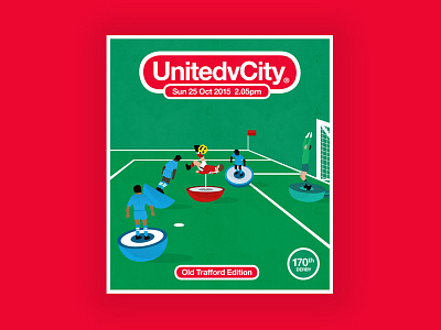 Always a classic! adidas art branding fan art football rooney subbuteo type united united review
