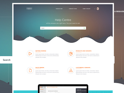 home page clean ui ux visua web