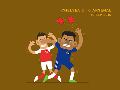 Hothead Costa football illustration premierleague