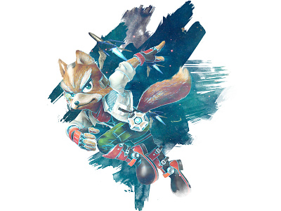 F O X fox nintendo starfox super smash bro.