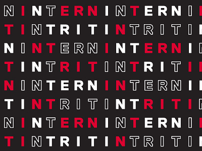 Tintri Intern pattern puzzle typography