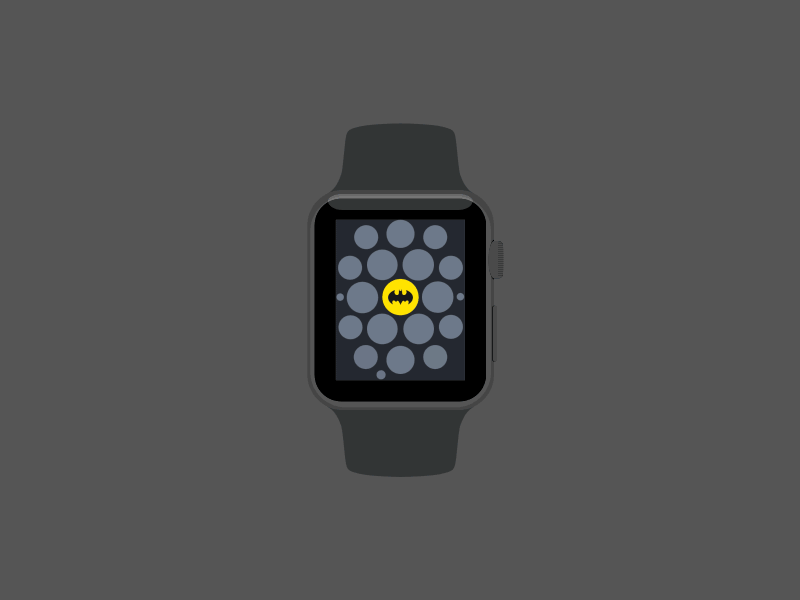 Apple Watch Animation animation apple watch batman principle