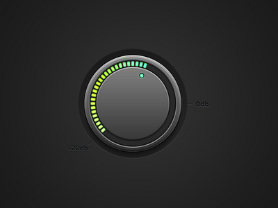 UI Element Challenge -- Day 080 Volume daily challenge knob meter ui ui design volume