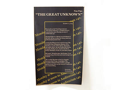 Sincerely Anonymous design graphic design mcad mfa poster