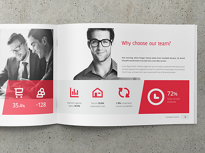 Sneak peek - corporate / business brochure album brochure business clean corporate flat indesign minimal minimalist photo print sneak peek