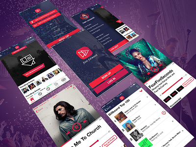 FF Music App for iOS app apple ios iphone ui user experience user interface ux