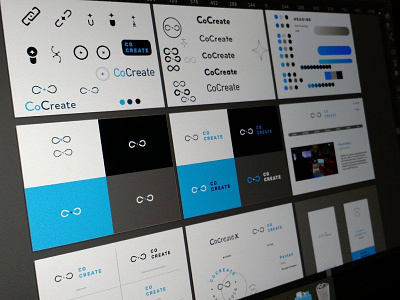 CoCreate ReBranding Exploration cocreate color exploration mark palette rebranding secondary