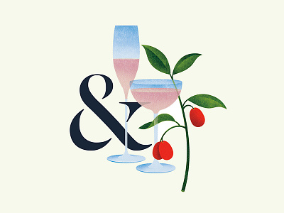 139 alcohol ampersand design drinks illustration kumquats