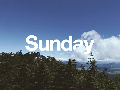 Sunday helvetica neue sunday unsplash