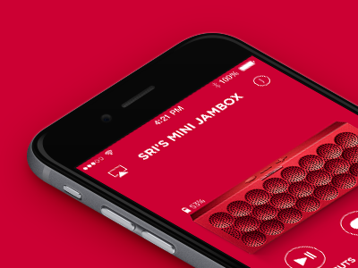 Jawbone Jambox App + Mini Jambox ios music speakers ux