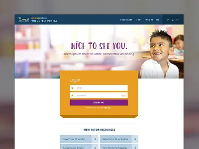 Login Page blocks clean geometric login sign in ui ux web design