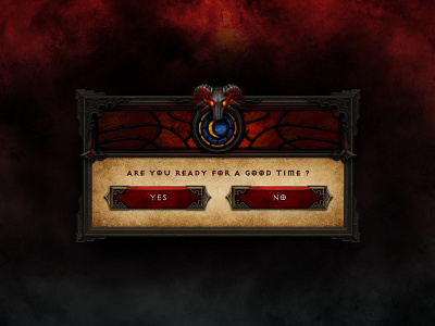 Diablo UI element diablo icon illustration ui