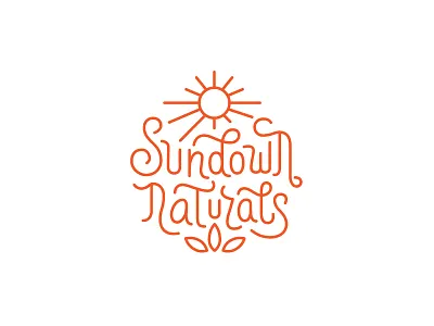 Sundown lettering