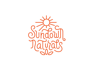 Sundown lettering
